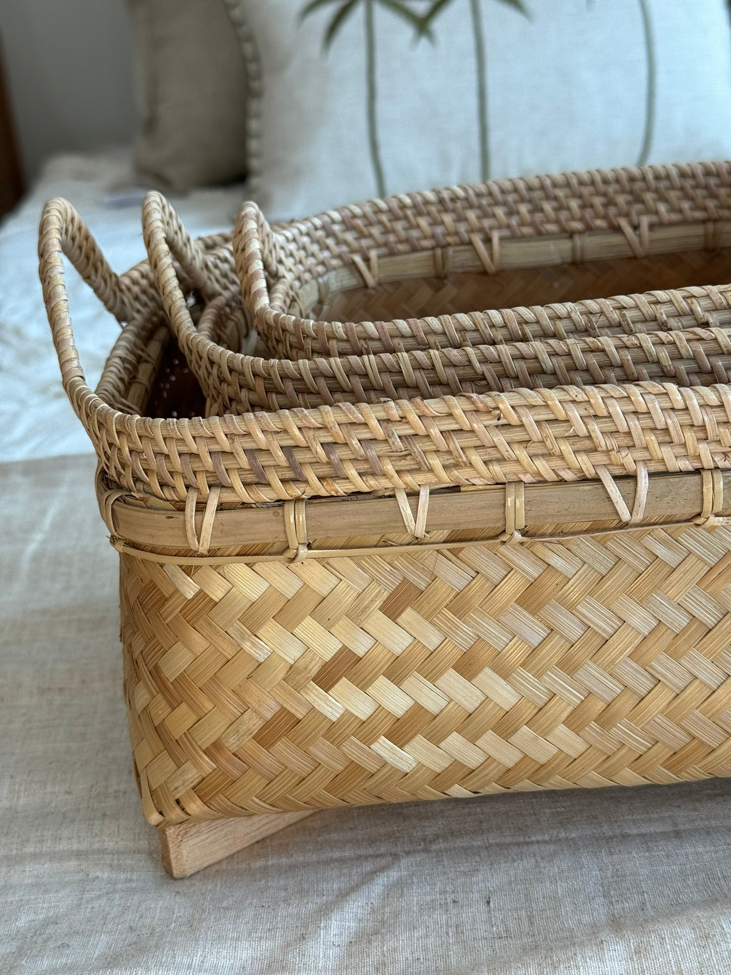Bamboo Tray Tumnus Set of 3