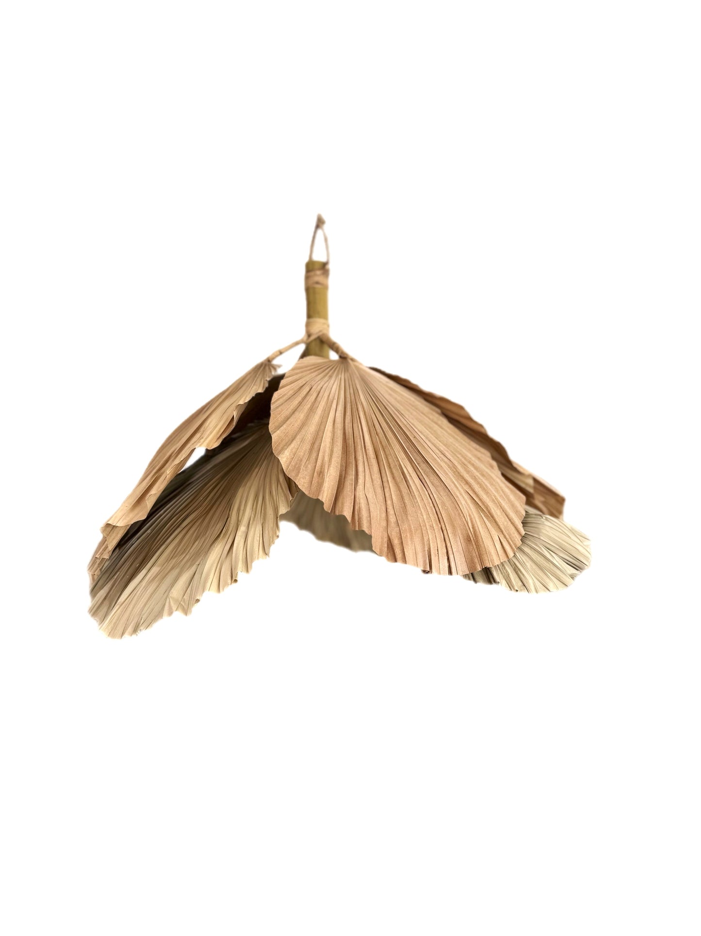 Jia Dia Leaf Fiber Lamp Shade – 24-Inch Sustainable Boho Pendant Light Cover