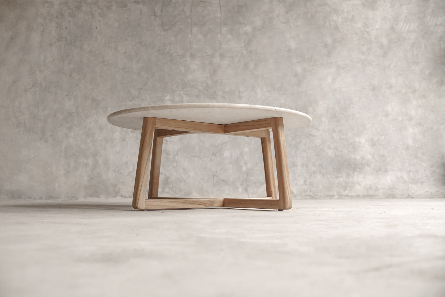 Buono Marble & Solid Wood Coffee Table | Modern Minimalist Centerpiece