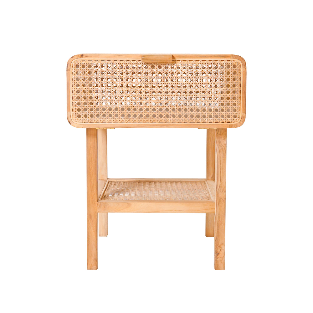 Oslo Rattan Tight Weave Bedside Table