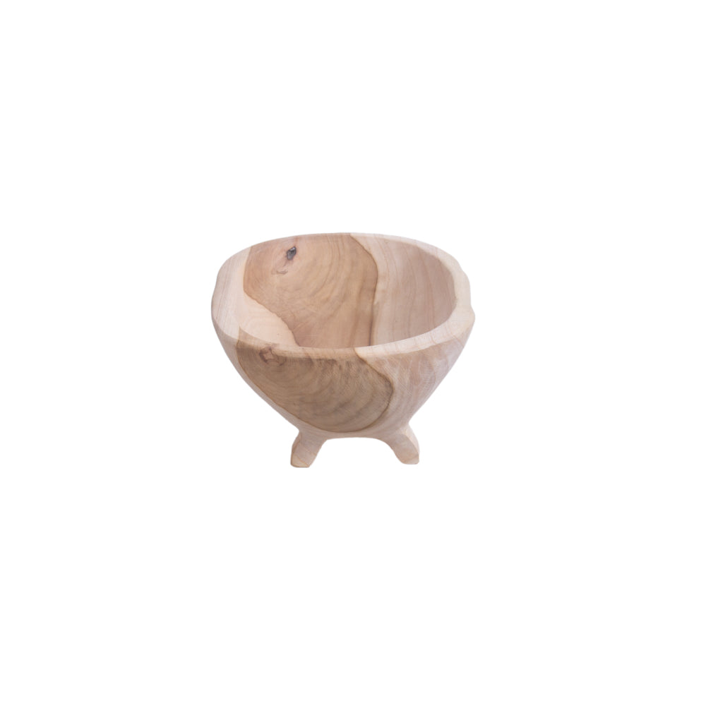 Solid Wood Bowl Saffron Irregular Shape