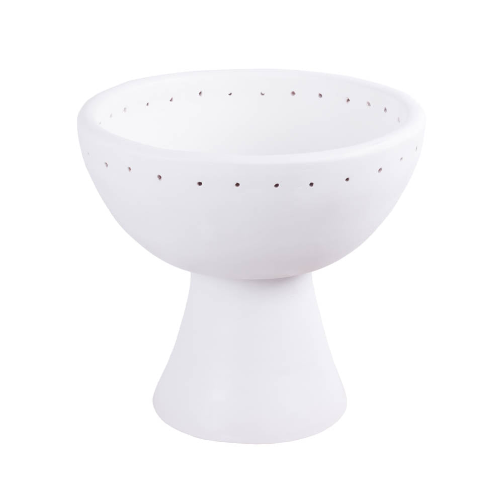 Morocco White Ceramic Bowl