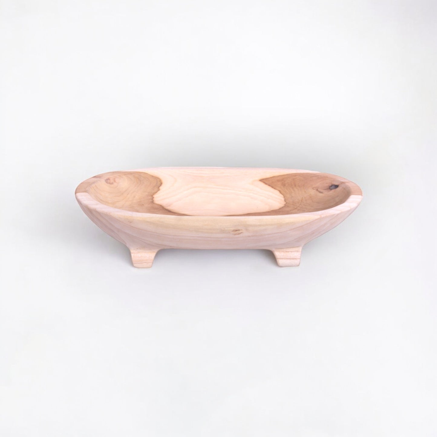 Solid Wood Bowl Saffron Irregular Shape
