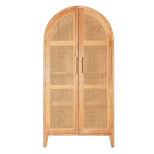 Oslo Rattan Cabinet Curved