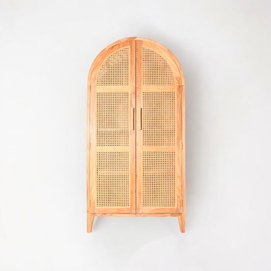 Oslo Rattan Cabinet Curved