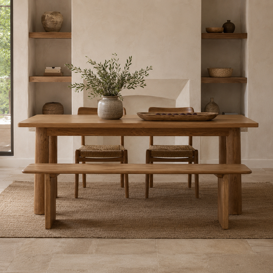 Uma Recycled Teakwood Bench – Sustainable Craftsmanship - Timeless Style
