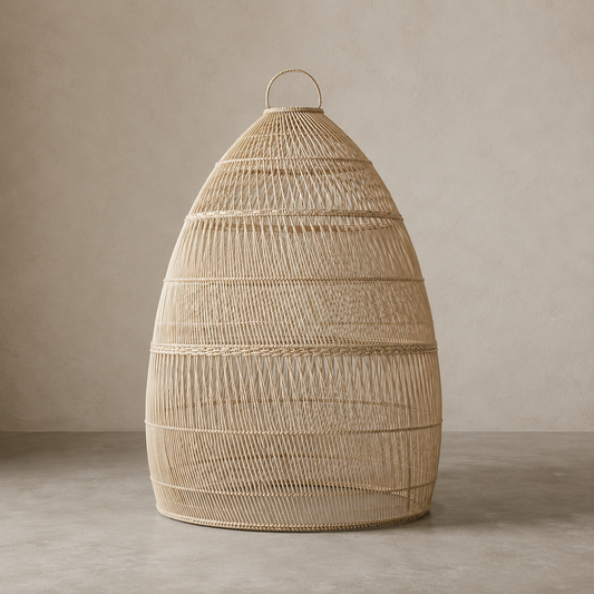 Celina Handwoven Rattan Pendant Light Shade | Oversized Natural Ceiling Pendant (4 Sizes)