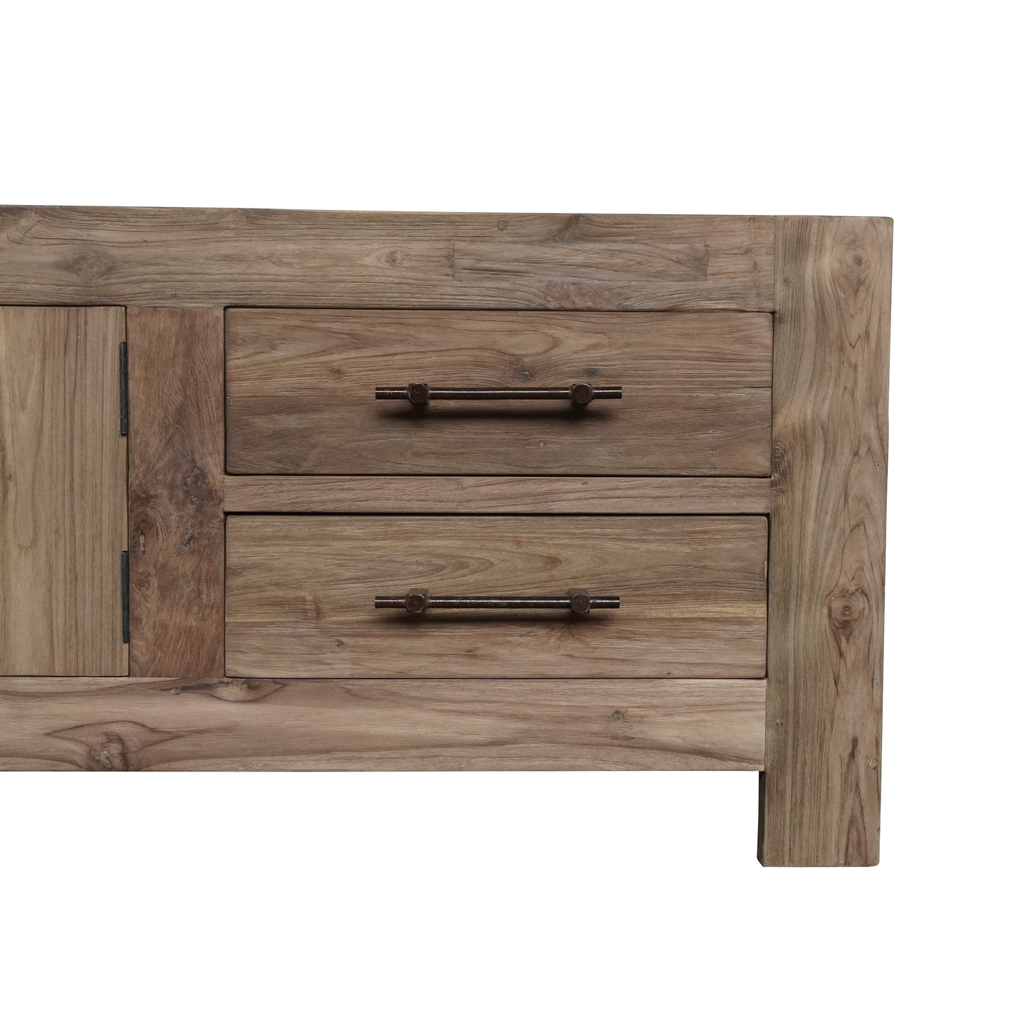 Pascal Recycled Teak TV Dresser – Sustainable Solid Wood Media Console