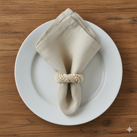 Mia Beaded Napkin Ring