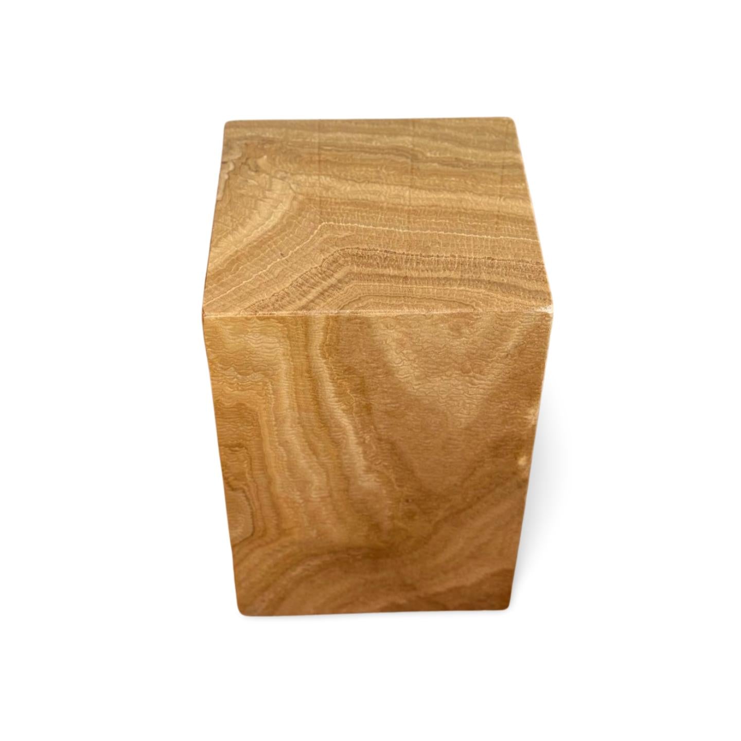 Haines Onyx Stone Side Table / Stool