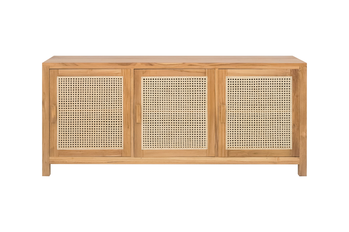 Sideboard Oslo Rattan & Teak 3 Door