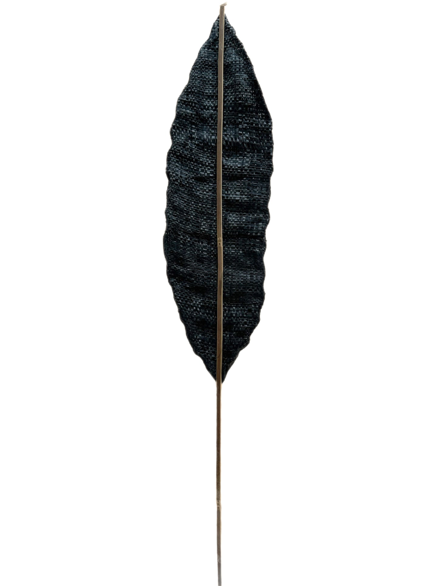 Handmade Decorative Palm Leaf – Natural Woven Wall or Floor Accent with Bamboo Stem