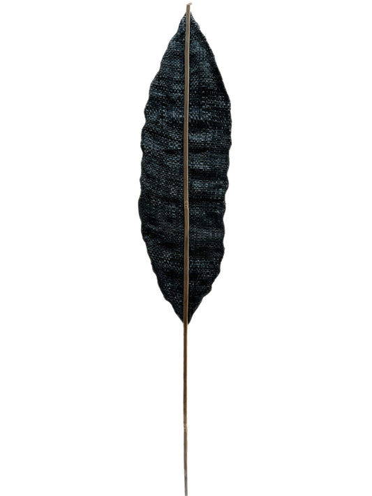 Handmade Decorative Palm Leaf – Natural Woven Wall or Floor Accent with Bamboo Stem