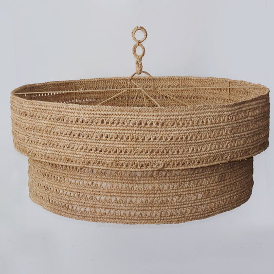 Woven large with a hook on a light gray background