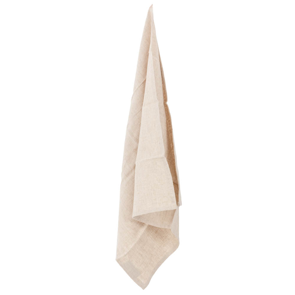 Natural Linen Napkins/Beige – Set of 2 | 18x18 Inch Cloth Table Napkins | Eco-Friendly Dining Table Decor