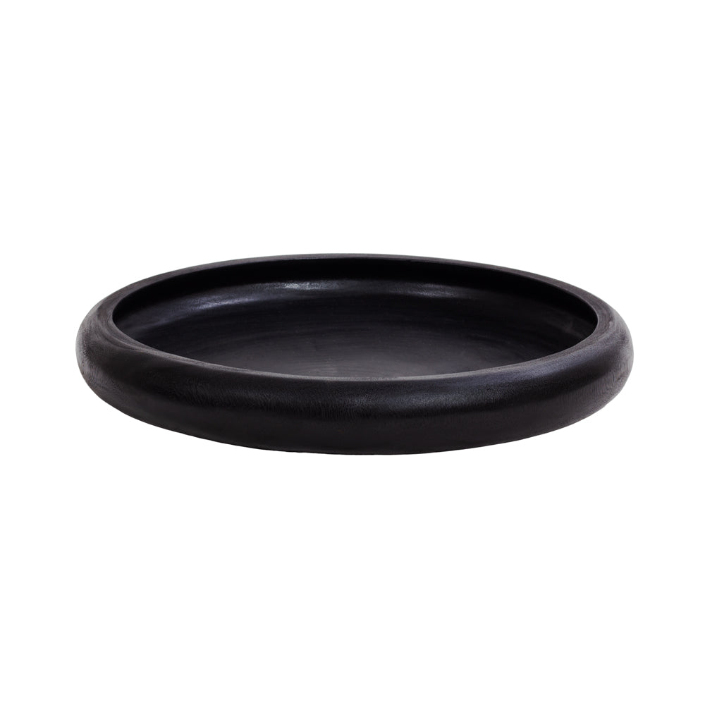 Solid Wood Large Plate Kyomi/Black