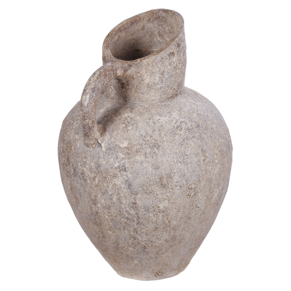Marisol Rustic Pot with Handle︱Stone