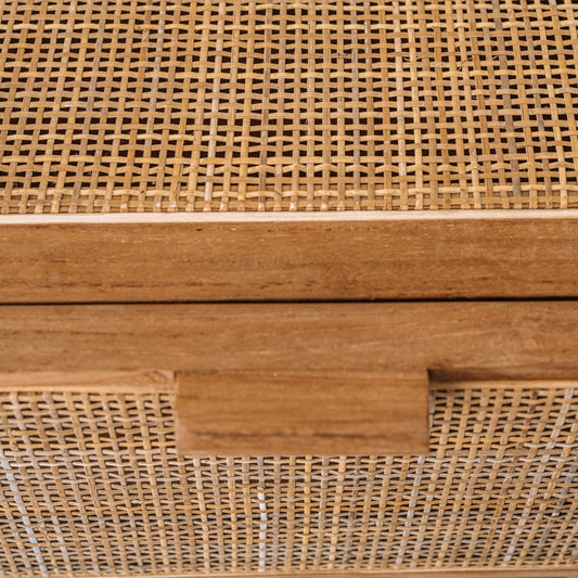 Oslo Rattan Tight Weave Bedside Table
