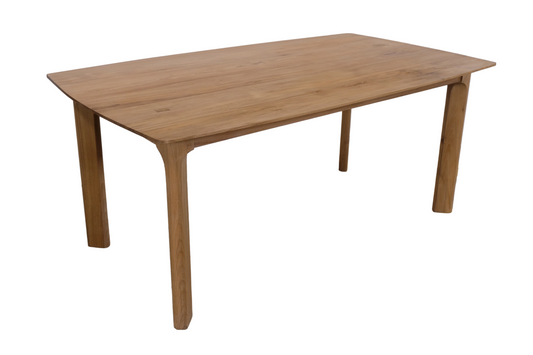 Kiano Solid Teakwood Dining Table – Minimalist Tropical Design