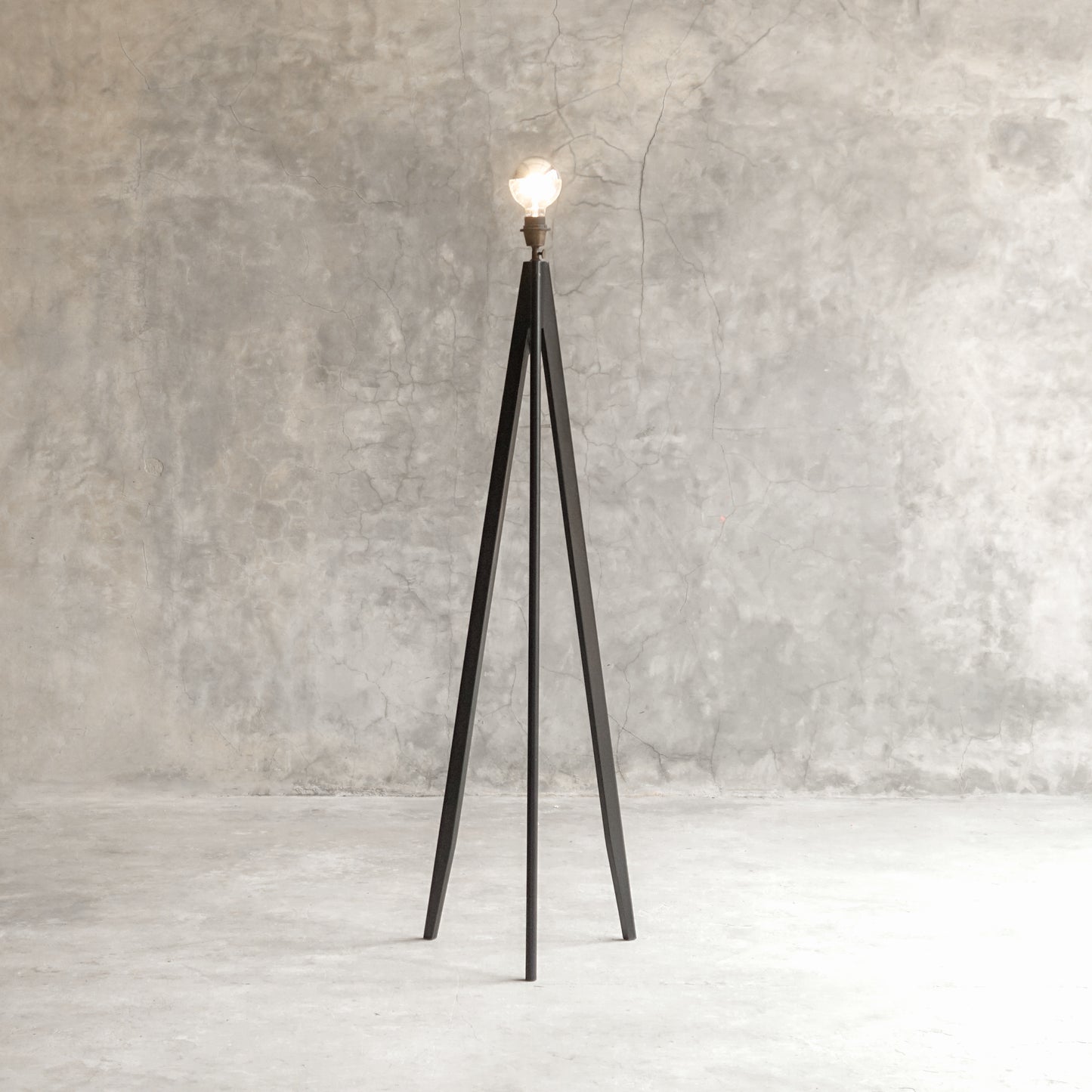 Santino Solid Wood Floor Lamp Base – Modern Standing Light Base
