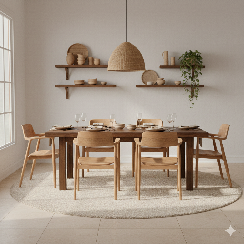 Oslo Dining Chair Teak with Arms