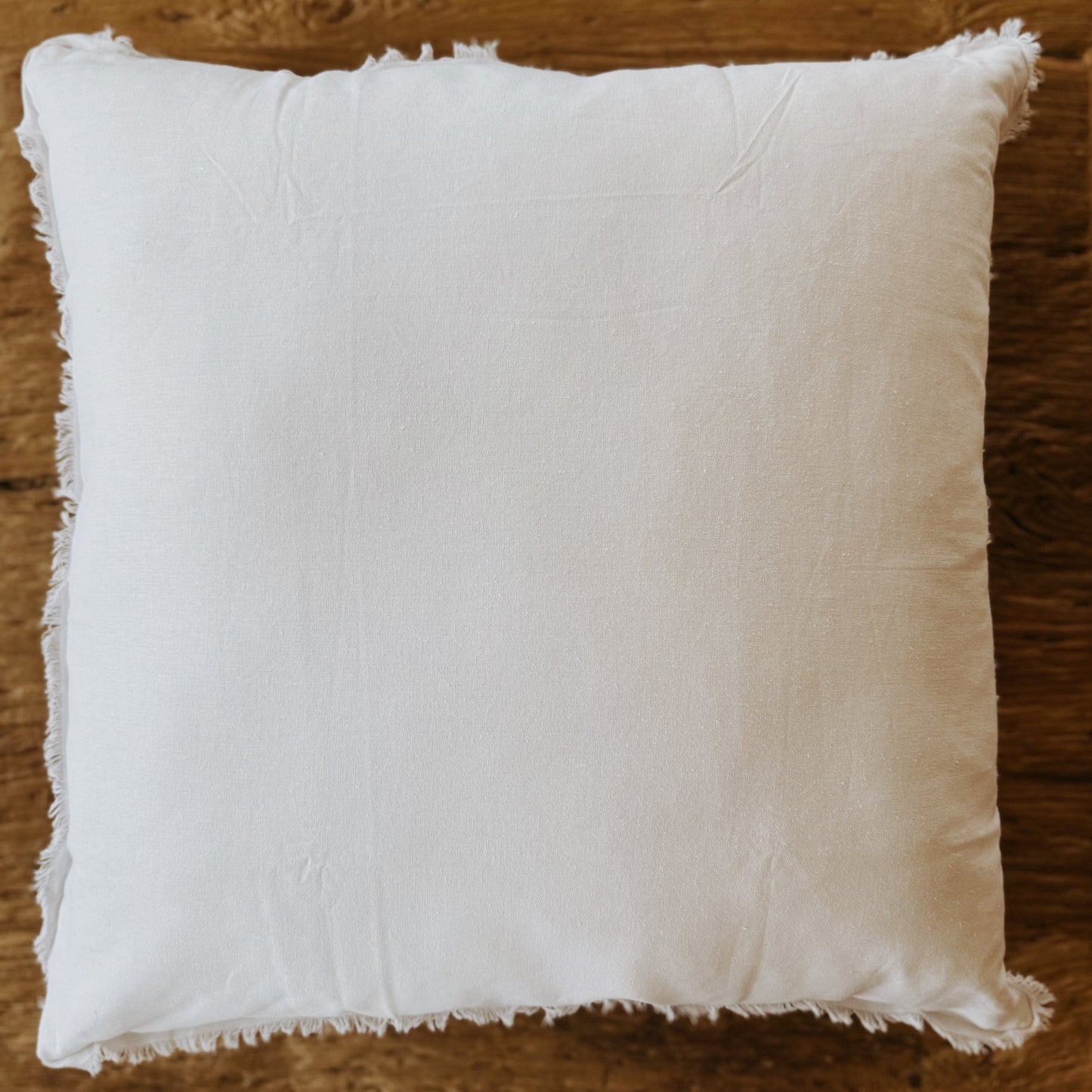 Throw Pillow White Freya Linen Euro