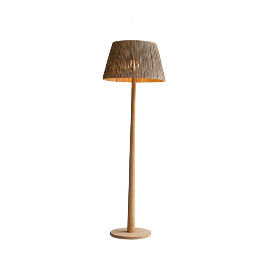 Sinclair Minimalist Standing Lamp Base | Handcrafted Wood Floor Lamp