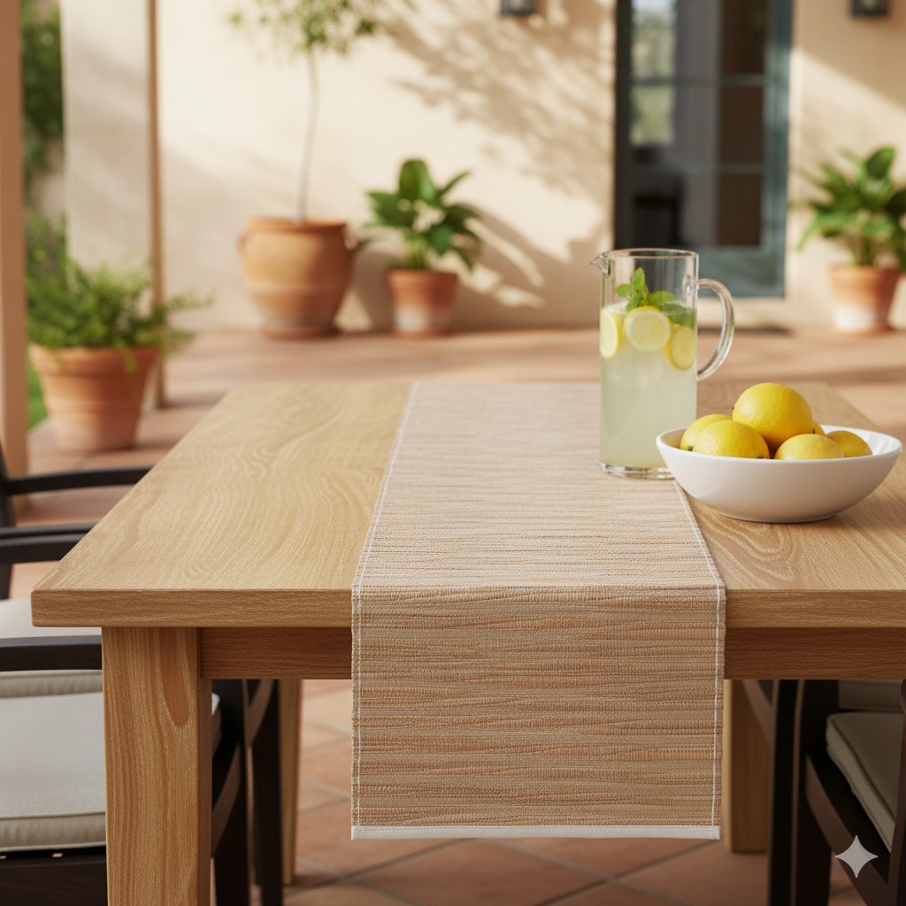 Seagrass Woven Table Runner Amber