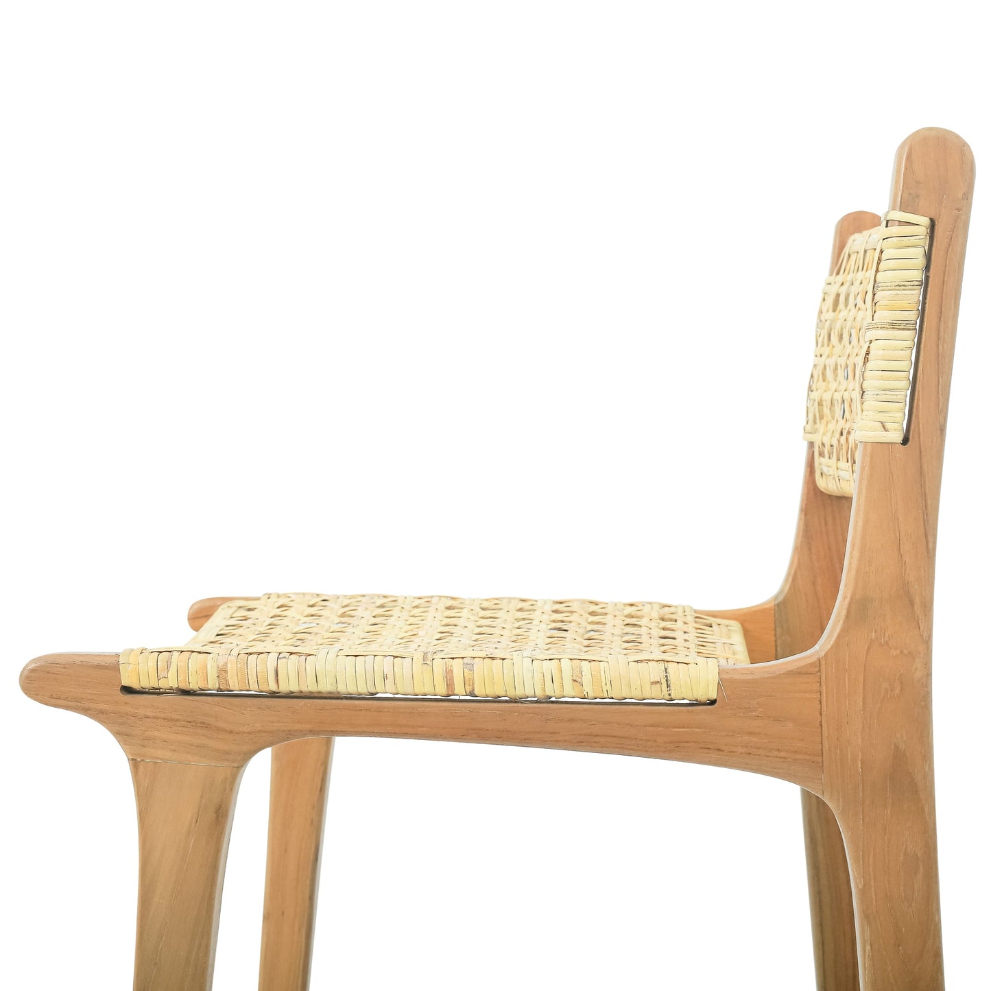 Grant Bar Chair Rattan and Solid Teak Wood