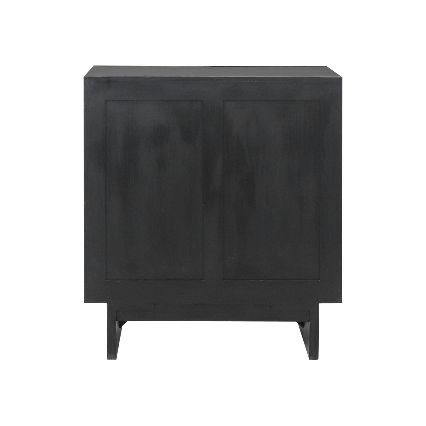 Osceola Cabinet 2 Doors Black Solid Wood