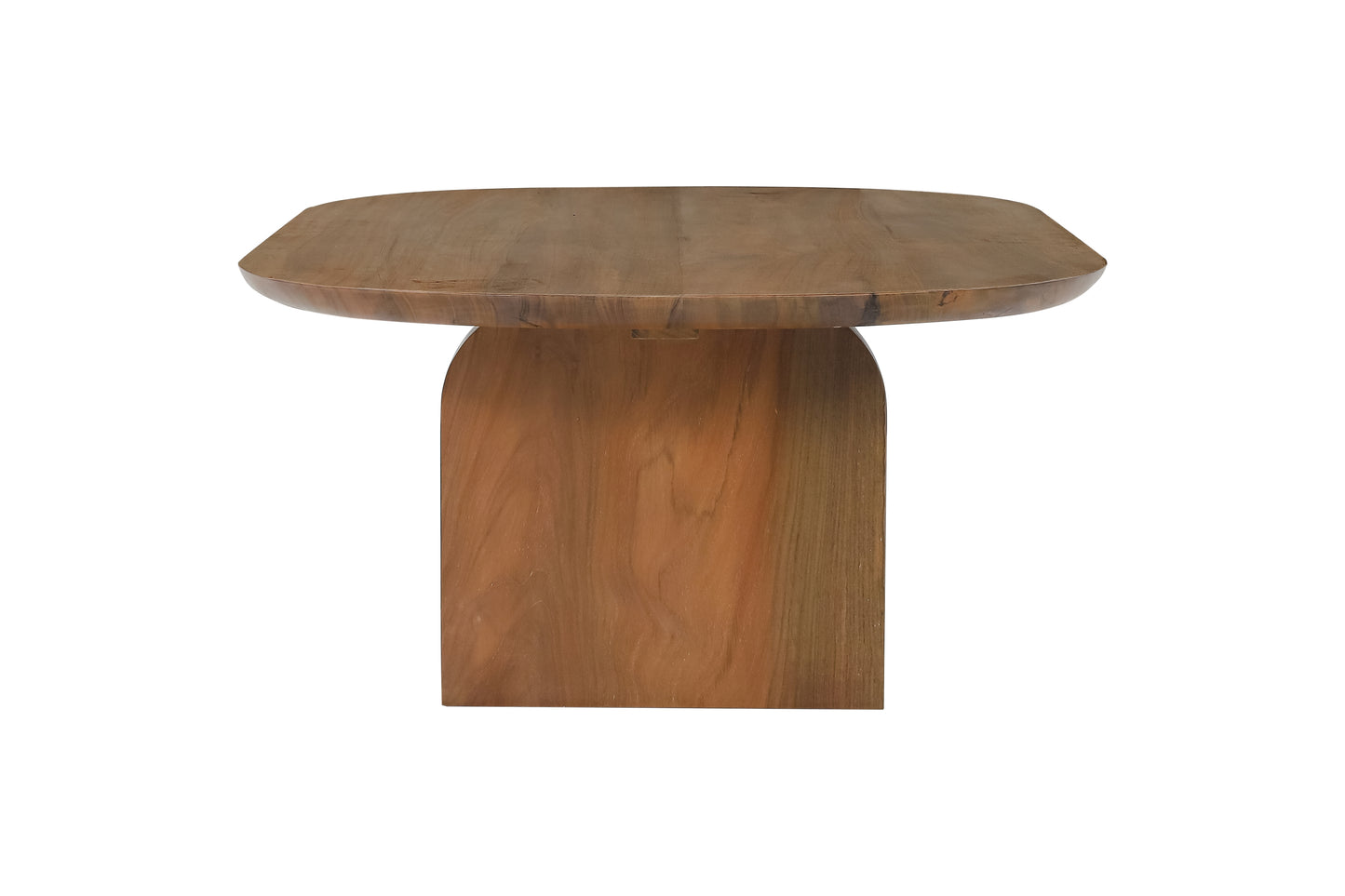 Keyes Solid Teak Wood Coffee Table Round Leg