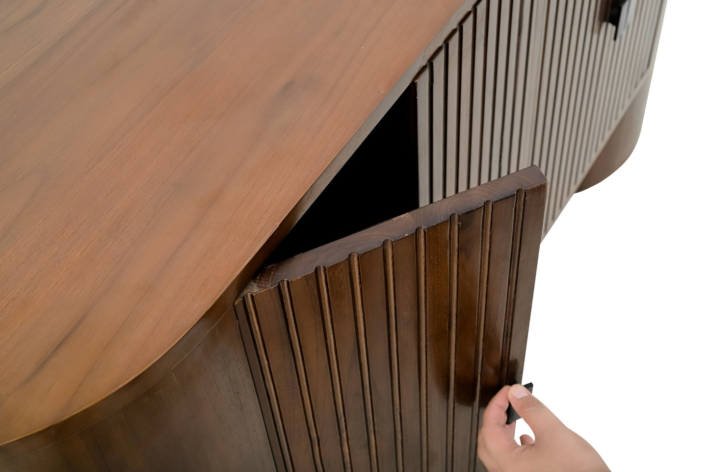 Carver Solid Teak Wood Sideboard 4 doors