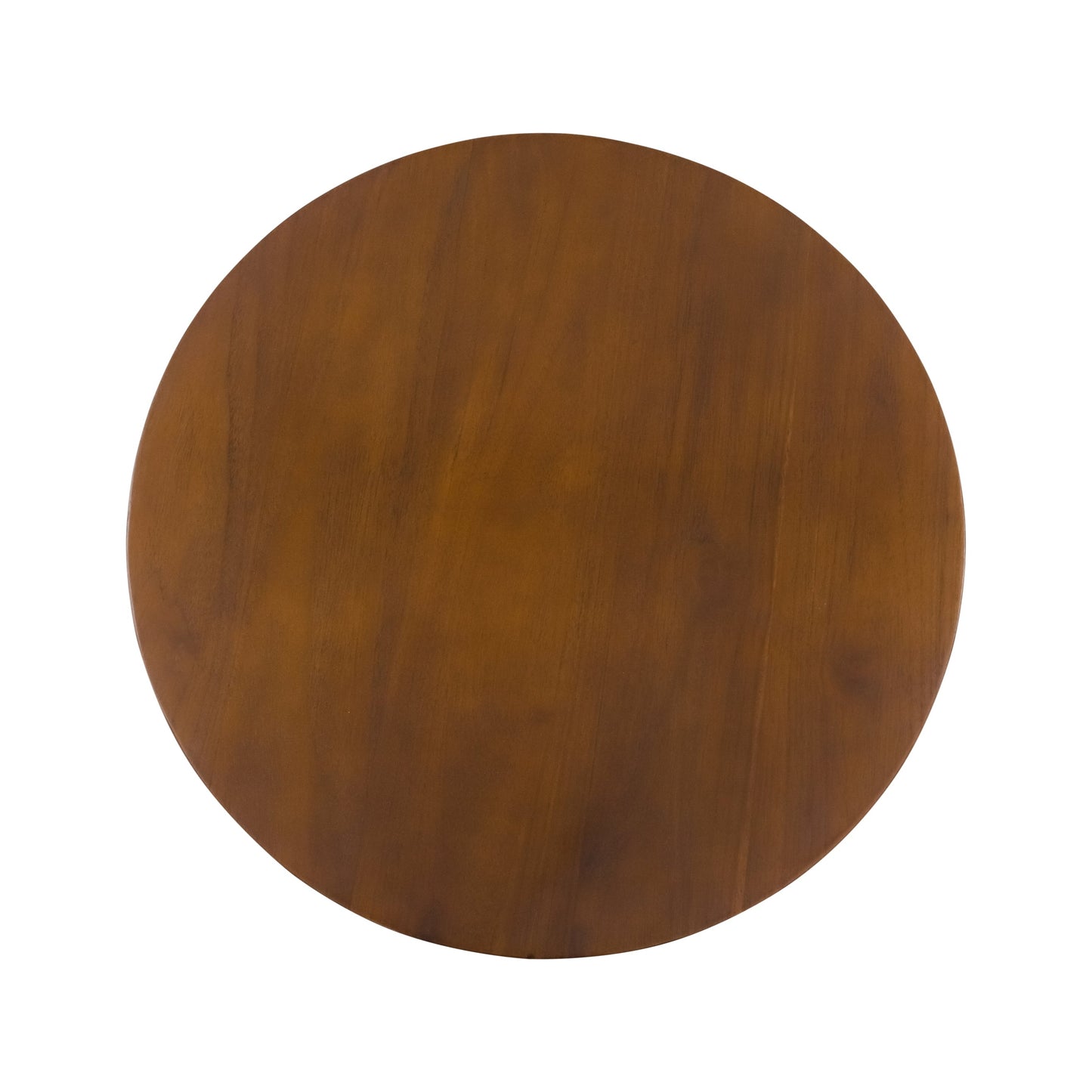 Alpine Side Round Table Solid Wood Dark Walnut