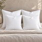 Noa Raw Linen Pillow – White