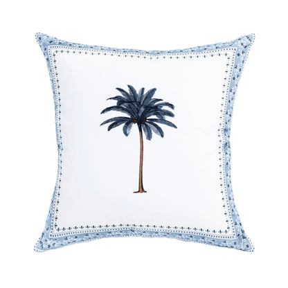 Blue Imperial Palm Tree Pillowcase