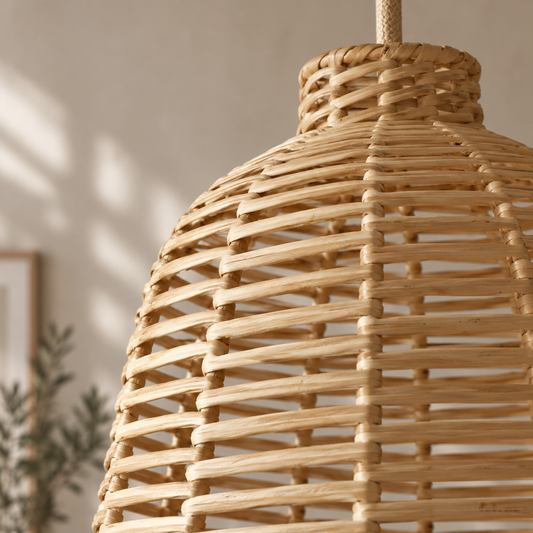 Thalina Mini Handwoven Rattan Pendant Lampshade