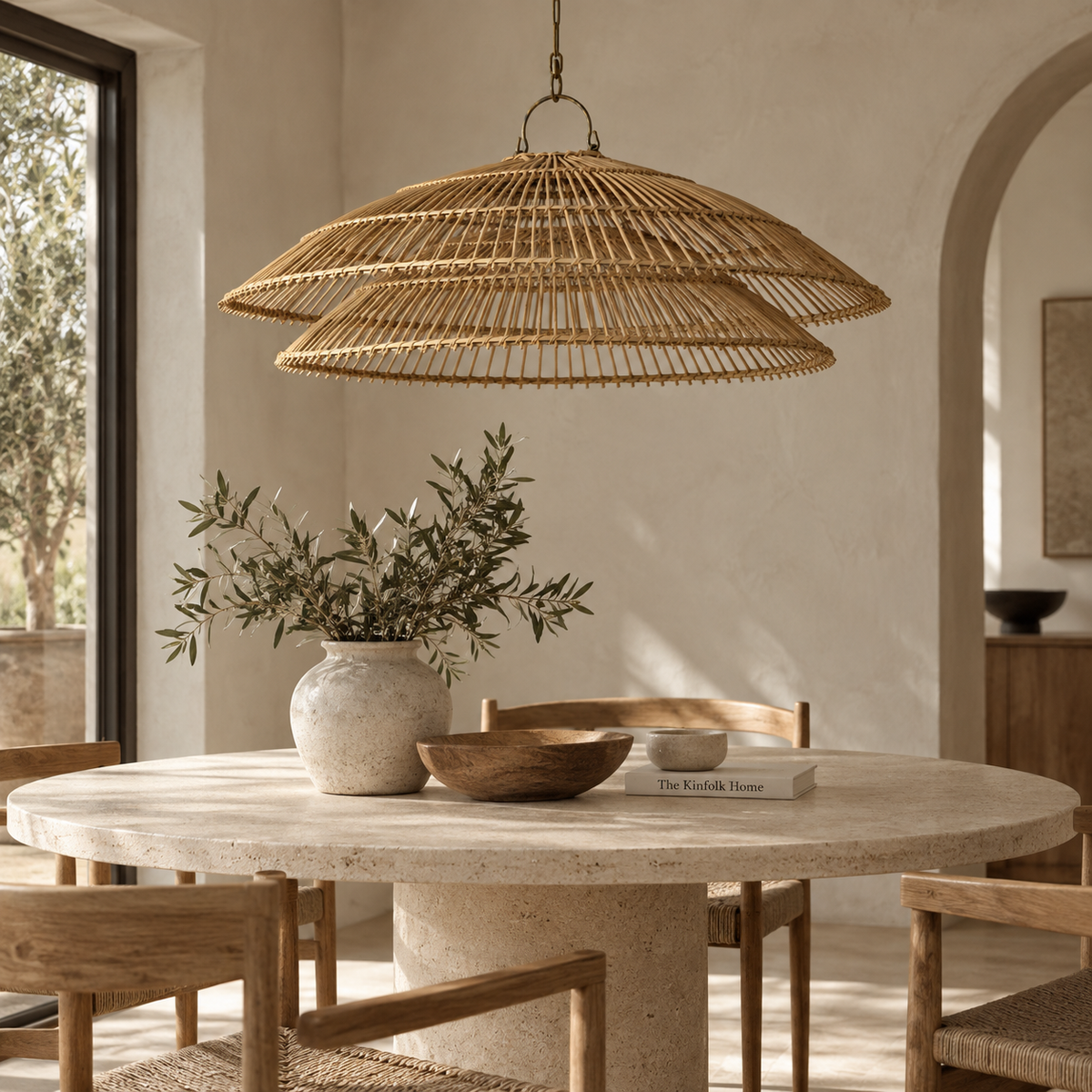 Rosella Handwoven Rattan Pendant Lampshade