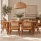 Nairobi Teak & Handwoven Rattan Dining Armchair