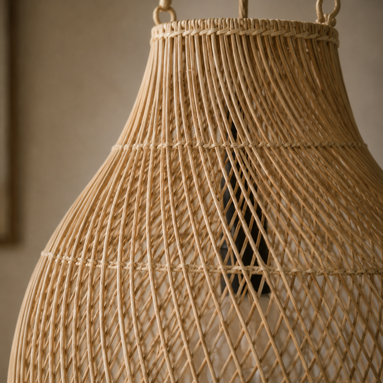 Oversized Sculptural Juno Woven Pendant Light