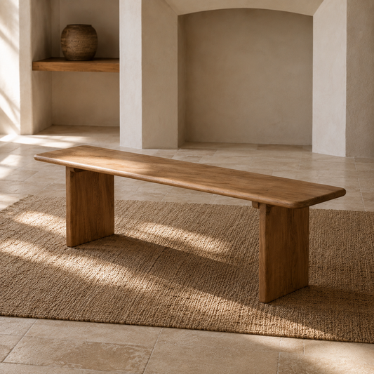 Uma Recycled Teakwood Bench – Sustainable Craftsmanship - Timeless Style