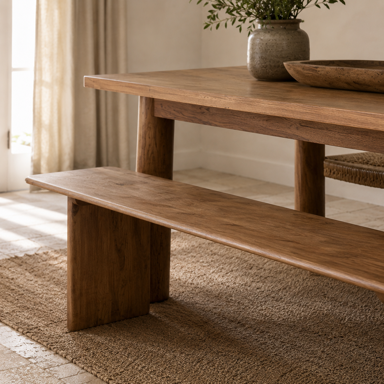 Uma Recycled Teakwood Bench – Sustainable Craftsmanship - Timeless Style