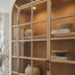 Handmade Rattan Cabinet Selma with Glass Doors – Natural Storage & Display Piece