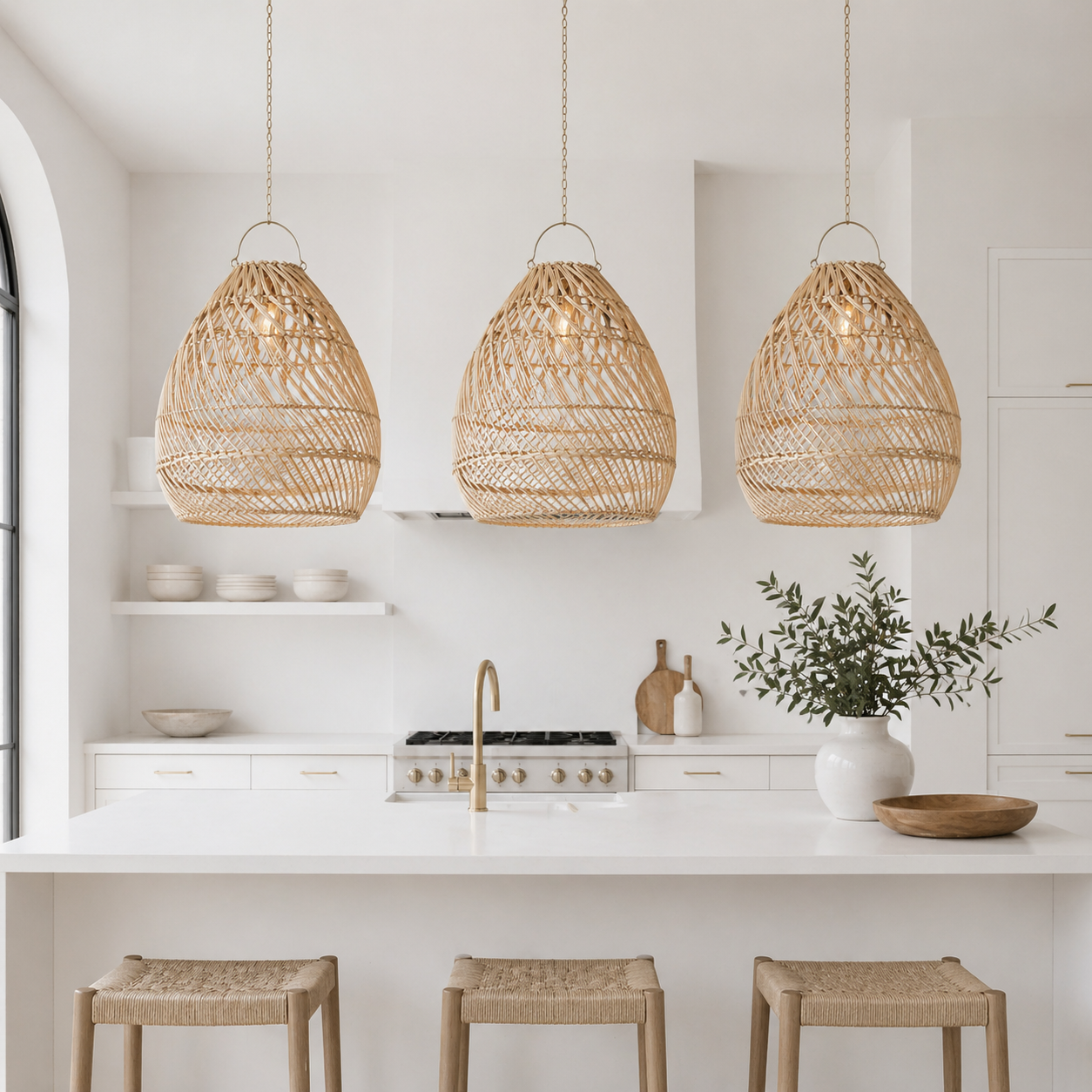 Ella Natural Rattan Pendant Light