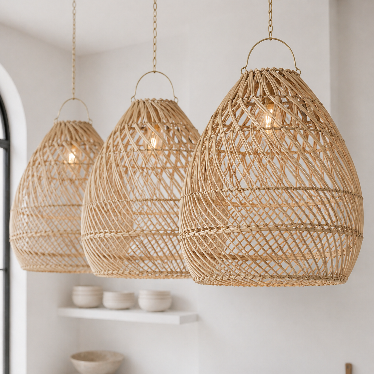 Ella Natural Rattan Pendant Light