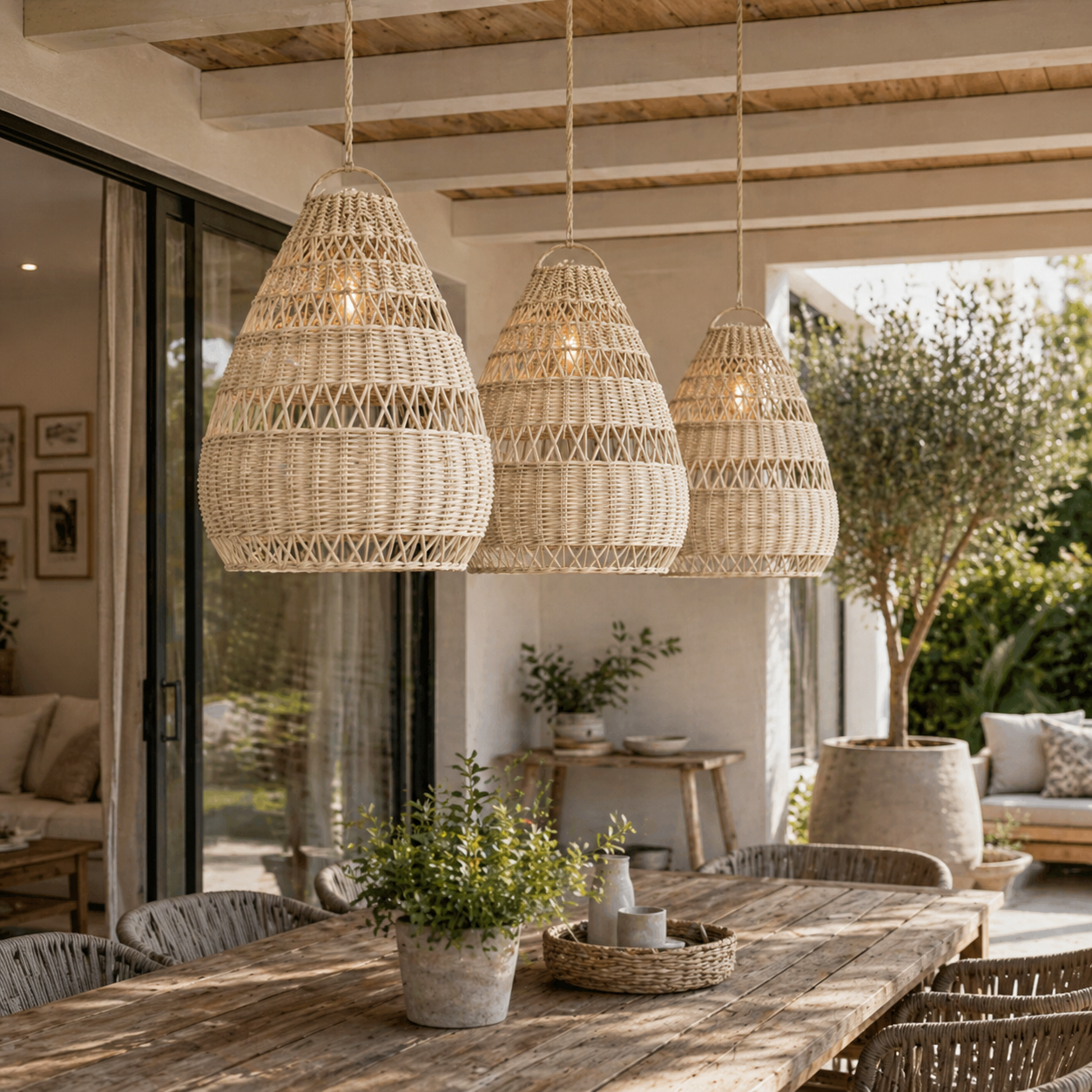 Alaya Natural Rattan Pendant Light