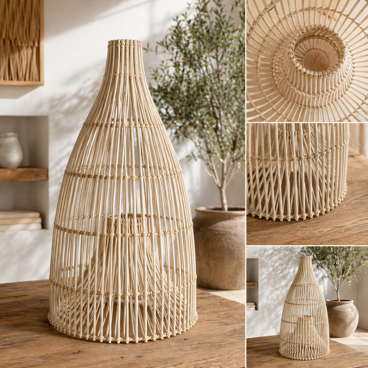 Bastian Natural Rattan Pendant Light