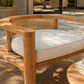 Plumeria Davos Solid Teak Lounge Set – Luxury Outdoor & Indoor Patio Furniture