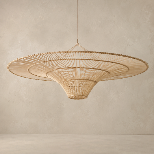 Sabrina Oversized Handwoven Rattan Pendant Light Shade 40"