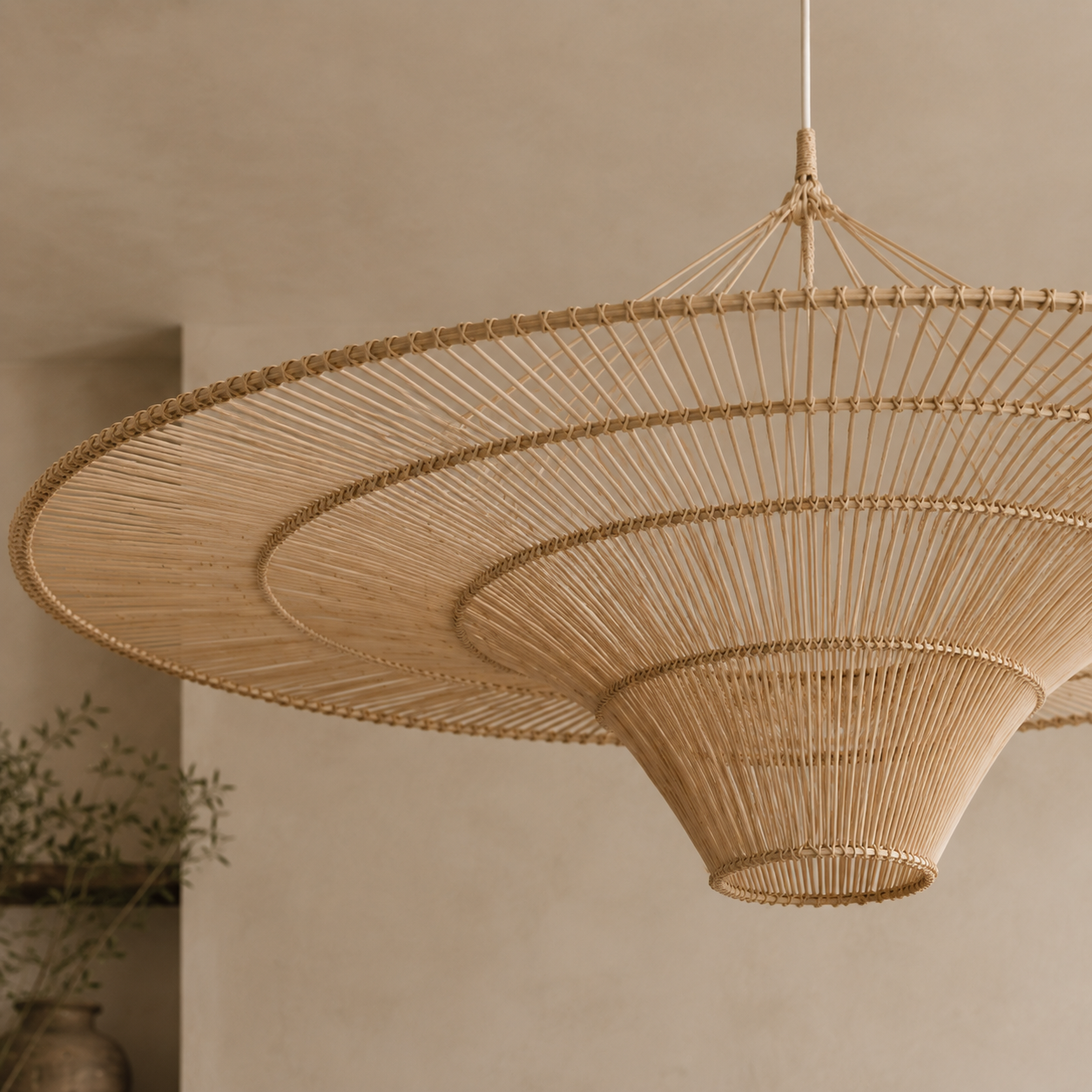 Sabrina Oversized Handwoven Rattan Pendant Light Shade 40"