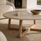Buono Marble & Solid Wood Coffee Table | Modern Minimalist Centerpiece